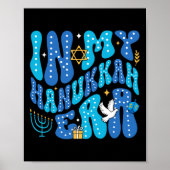 In mijn Chanoeka-tijdperk Happy Chanoeka Jewish Pa Poster (Voorkant)