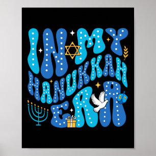 In mijn Chanoeka-tijdperk Happy Chanoeka Jewish Pa Poster