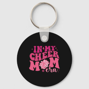 In Mijn Cheer Moeder Tijdperk Cheerleading Voetbal Sleutelhanger