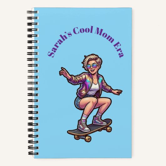 In Mijn Coole Moeder Tijdperk | Aangepaste naam Sk Notitieboek (Voorkant)