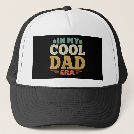 In mijn coole vader tijdperk Vaderdag papa Trucker Pet (Voorkant)
