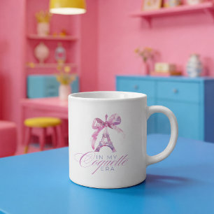 In Mijn Coquette Era – Paris Strik Tweekleurige Koffiemok