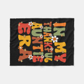 In mijn dankbare tante tijdperk Groovy Dankbare ta Fleece Deken (Voorkant (Horizontaal))