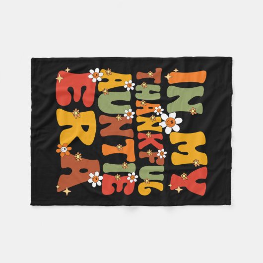 In mijn dankbare tante tijdperk Groovy Dankbare ta Fleece Deken (Voorkant (Horizontaal))