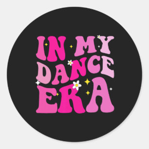 In Mijn Dans Tijdperk Voor Kleine Danser Meisjes M Ronde Sticker