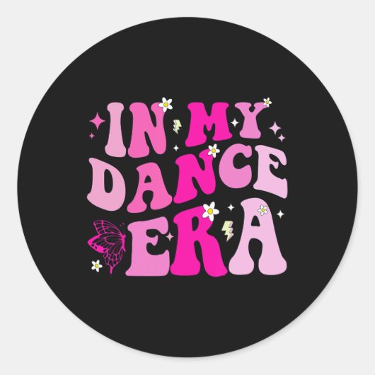 In mijn danstijd voor balletdanseressen Mama Kinde Ronde Sticker (Voorkant)
