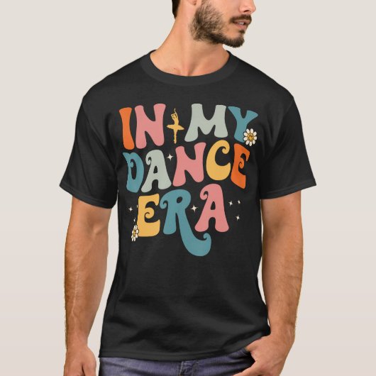 In mijn danstijdperk balletdanser Groovy Retro T-shirt (Voorkant)