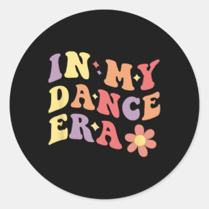 In mijn danstijdperk grappige danser meisje vrouwe ronde sticker