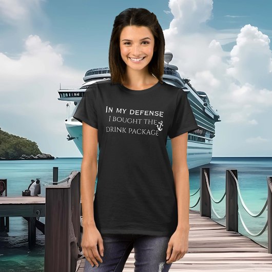 In mijn defensie grappig Drink pakketreis T-shirt