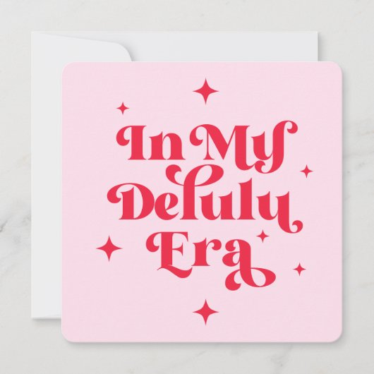 In mijn Delulu-tijdperk Kaart (Voorkant)