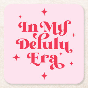 In mijn Delulu-tijdperk Kartonnen Onderzetters