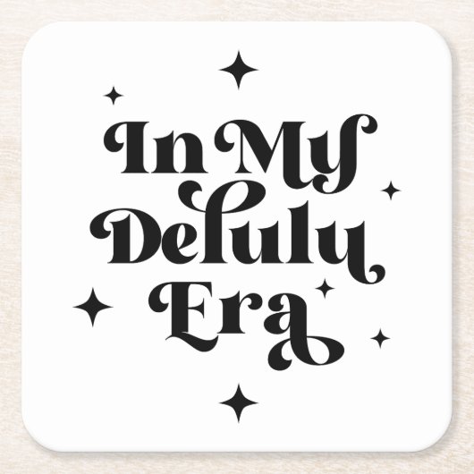 In mijn Delulu-tijdperk Kartonnen Onderzetters (Voorkant)