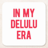 In mijn Delulu-tijdperk Kartonnen Onderzetters (Voorkant)