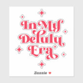 In mijn Delulu-tijdperk Sticker (Vel)