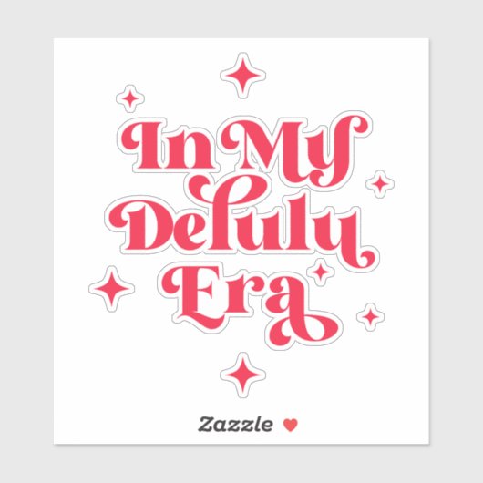 In mijn Delulu-tijdperk Sticker (Vel)