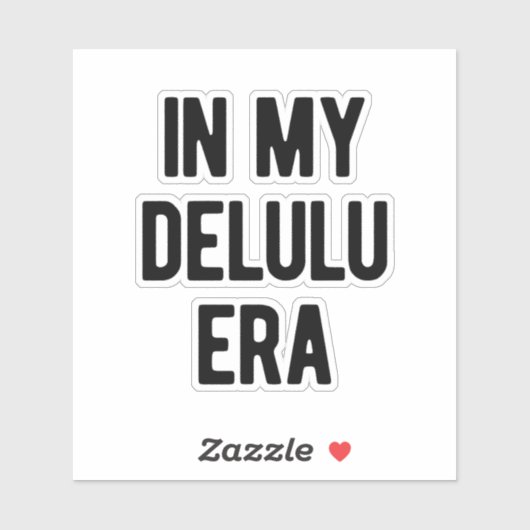 In mijn Delulu-tijdperk Sticker (Vel)