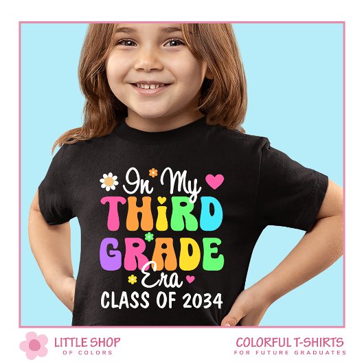 In mijn derde klas tijdperk klas van 2034 terug na t-shirt