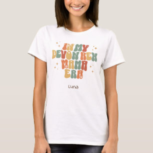  In mijn Devon Rex mama era aangepaste kat naam T-shirt