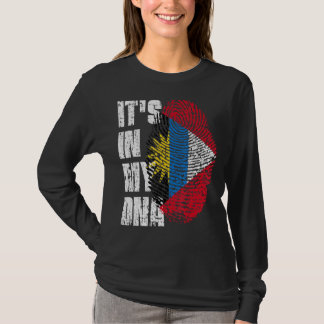 In mijn DNA Antigua en Barbuda vlag Antiguan B T-shirt
