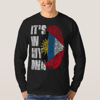 In mijn DNA Antigua en Barbuda vlag Antiguan B T-shirt