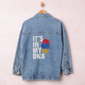 In mijn DNA Armeens Armeens Vlag Mannen Vrouwen Denim Jacket (Hangar)