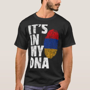 In mijn DNA Armeens Armeens Vlag Mannen Vrouwen T-shirt