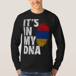 In mijn DNA Armeens Armeens Vlag Mannen Vrouwen T-shirt