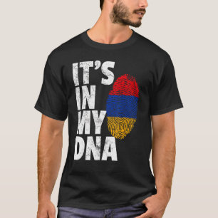 In mijn DNA Armeens Armeens Vlag Mannen Vrouwen T-shirt