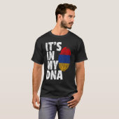 In mijn DNA Armeens Armeens Vlag Mannen Vrouwen T-shirt (Voorkant volledig)