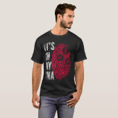 IN MIJN DNA Bowling Ball Fingerprint T-shirt (Voorkant volledig)