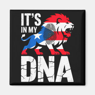 In mijn dna brullende leeuw in puerto rico rican v magneet