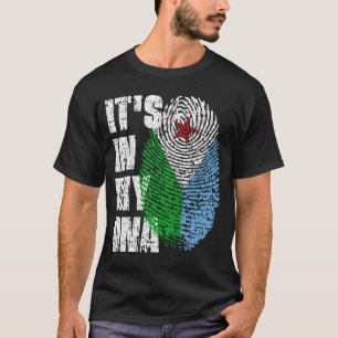 IN MIJN DNA Djibouti Flag Boy Girl Gift T-shirt
