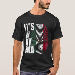 In mijn DNA Mexico Mexicaanse vlag T-shirt