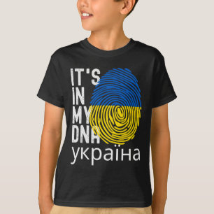 In mijn DNA Oekraïens Oekraïne Onafhankelijkheidsd T-shirt