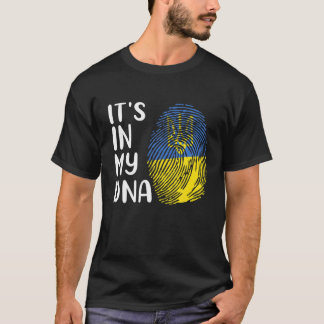 In mijn DNA steunt Oekraïne Oekraïne F T-shirt