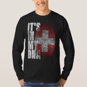 In mijn dna Swiss Proud Red Suisse Zwitserland T-shirt