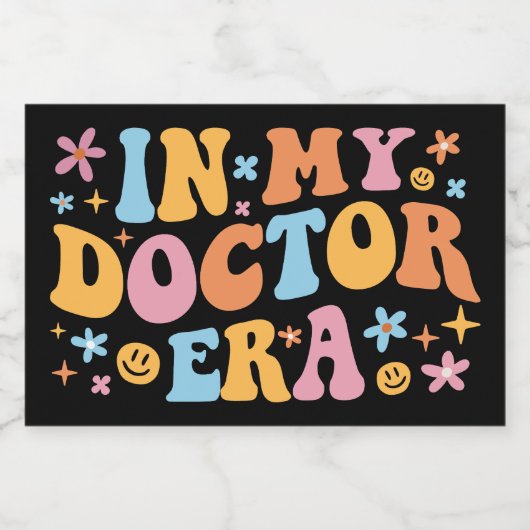 In mijn dokterstijd heb ik voedselcontainer etiket (Enkel label)