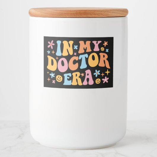 In mijn dokterstijd heb ik voedselcontainer etiket (Voorkant)