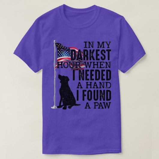 In mijn donkerste uur bereikte ik een handje om ee t-shirt (Design voorkant)