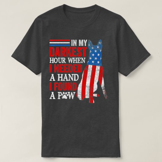 In mijn donkerste uur bereikte ik een handje om ee t-shirt (Design voorkant)