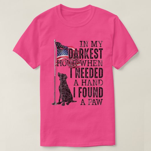 In mijn donkerste uur bereikte ik een handje om ee t-shirt (Design voorkant)