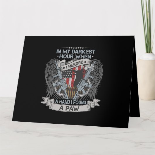 In mijn donkerste uur had ik een hand nodig en von kaart (Voorkant)