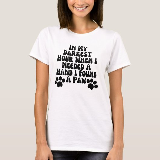 In mijn donkerste uur toen ik een hand nodig had v t-shirt (Voorkant)