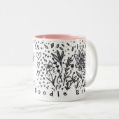 In mijn doodle tijdperk leuk creatief voor haar te tweekleurige koffiemok (Voorkant rechts)