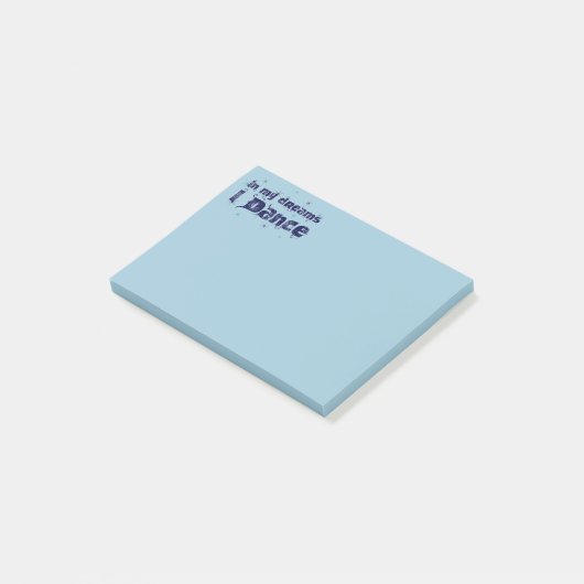 In mijn dromen dans ik post-it® notes (Schuin)