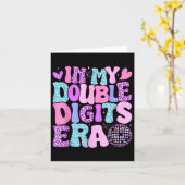 In mijn dubbelcijferige tijdperk retro 10 jaar oud kaart (Gele Bloem)