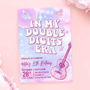 In mijn dubbelcijferige tijdperk Verjaardag Kaart