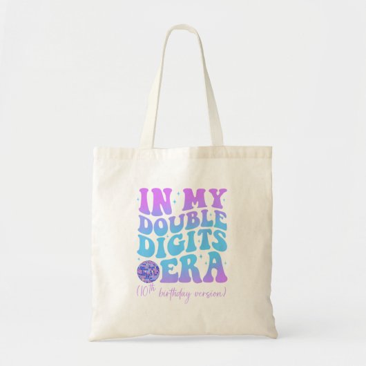 In mijn dubbele cijfers tijdperk 10e verjaardag ve tote bag (Voorkant)