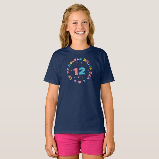 In Mijn Dubbele Cijfers Tijdperk Aangepaste Leefti T-shirt (Voorkant volledig)