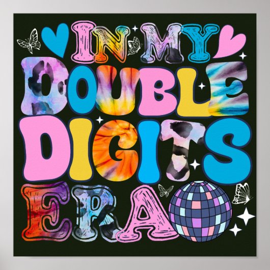 In mijn dubbele cijfers tijdperk grappige verjaard poster (Voorkant)